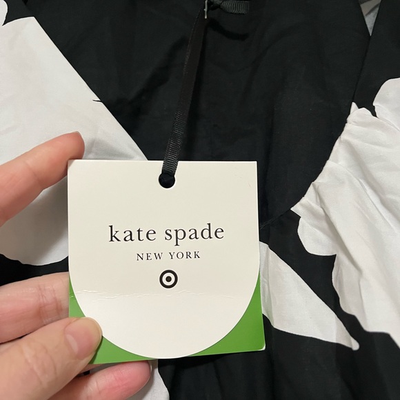Kate Spade Black and White Floral Mini Dress NWT - Picture 5 of 7